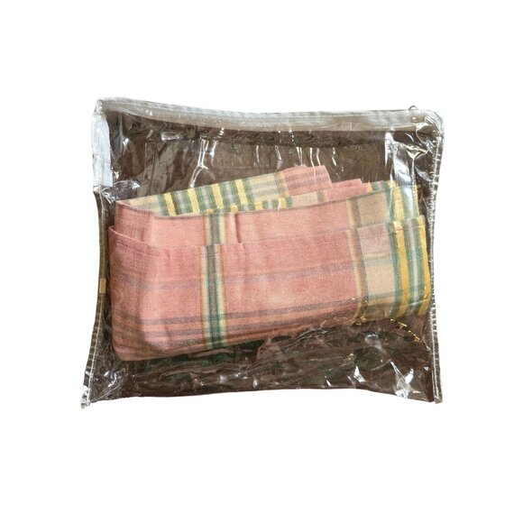 Bay Linens Table Square 36" Pink/Green Plaid Striped Pattern - Picture 4 of 4